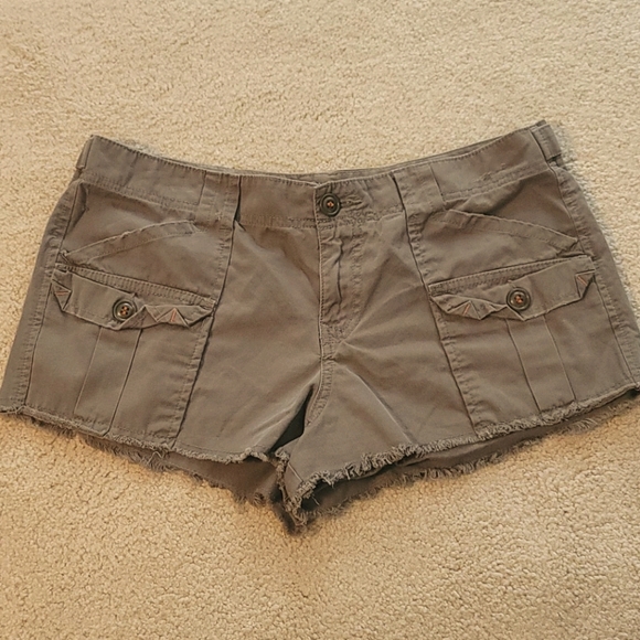 Lucky Brand Pants - ☆ Lucky Brand ☆ Army Green Distressed Shorts